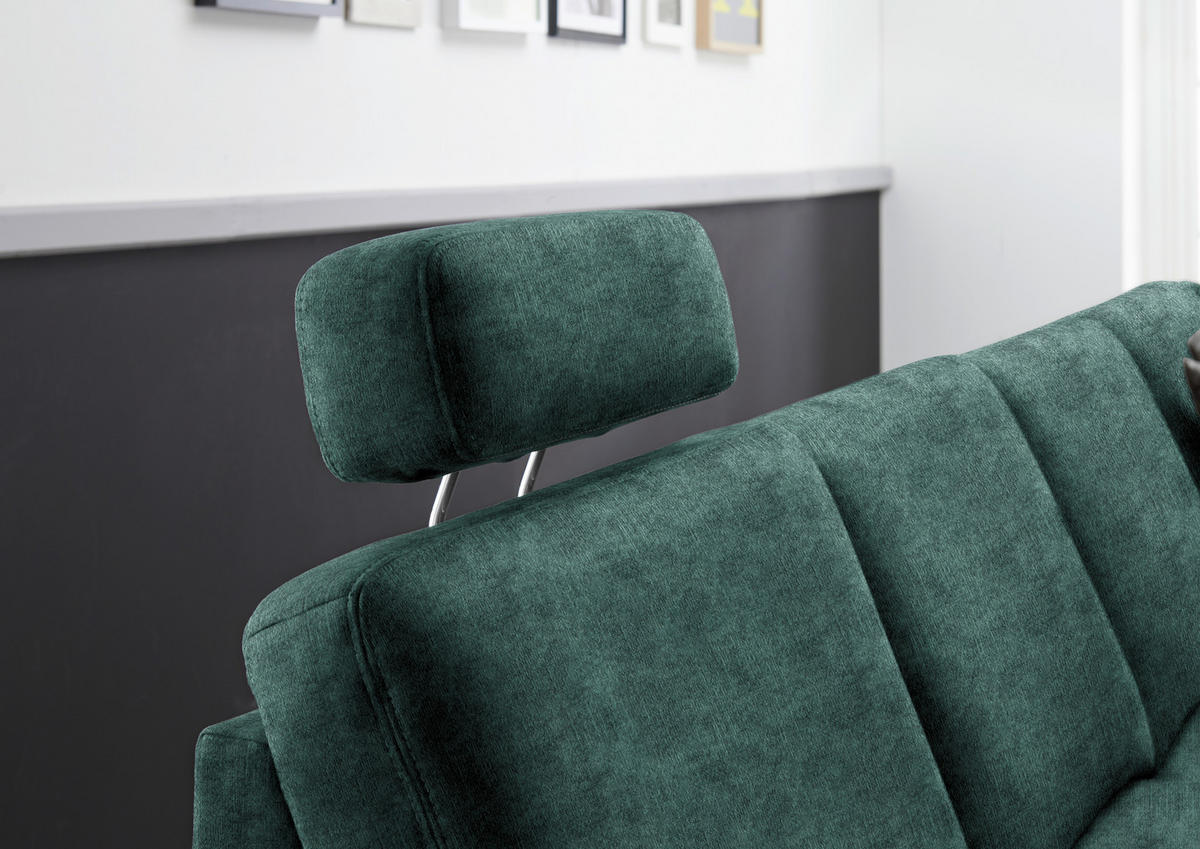 WOHNLANDSCHAFT in Velours Opal  - Eichefarben/Opal, Konventionell, Holz/Textil (167/316/235cm) - Beldomo System