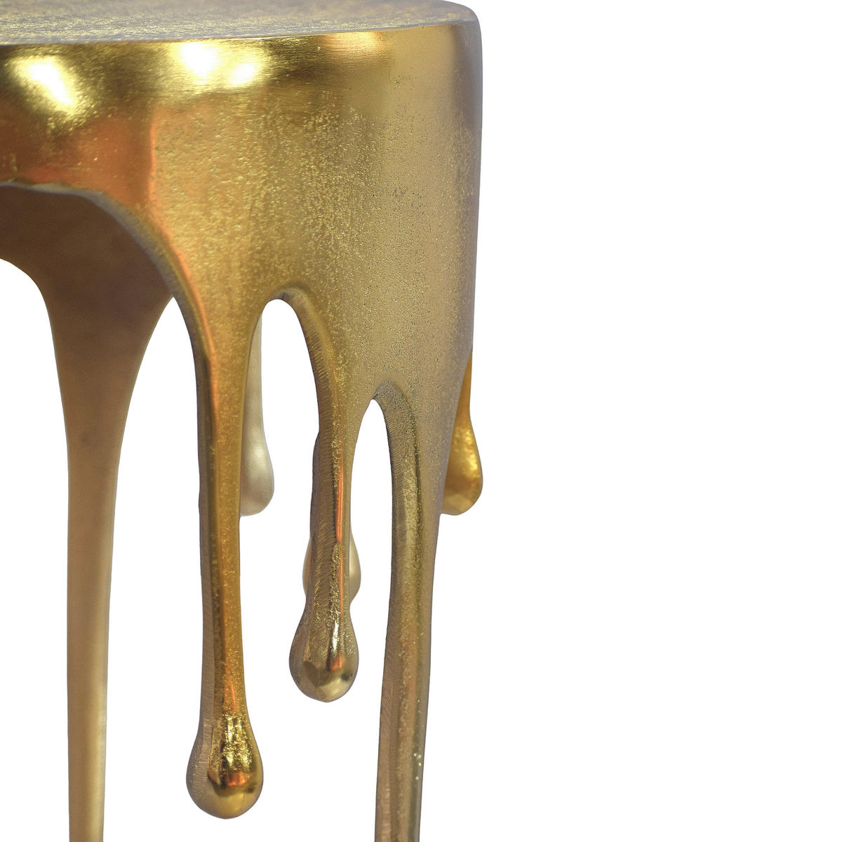 BEISTELLTISCH 43/43/56 cm Goldfarben rund  - Goldfarben, Design, Metall (43/43/56cm) - Livetastic