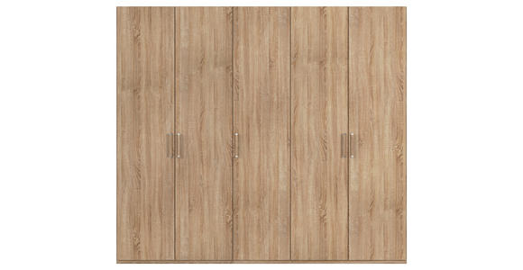 DREHTÜRENSCHRANK 251/223/60 cm 5-türig Sonoma Eiche - Silberfarben/Sonoma Eiche, Design, Holzwerkstoff/Kunststoff (251/223/60cm) - Novel