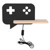 KINDERWANDLEUCHTE 36/12/20 cm   - Schwarz, Basics, Holz/Holzwerkstoff (36/12/20cm)
