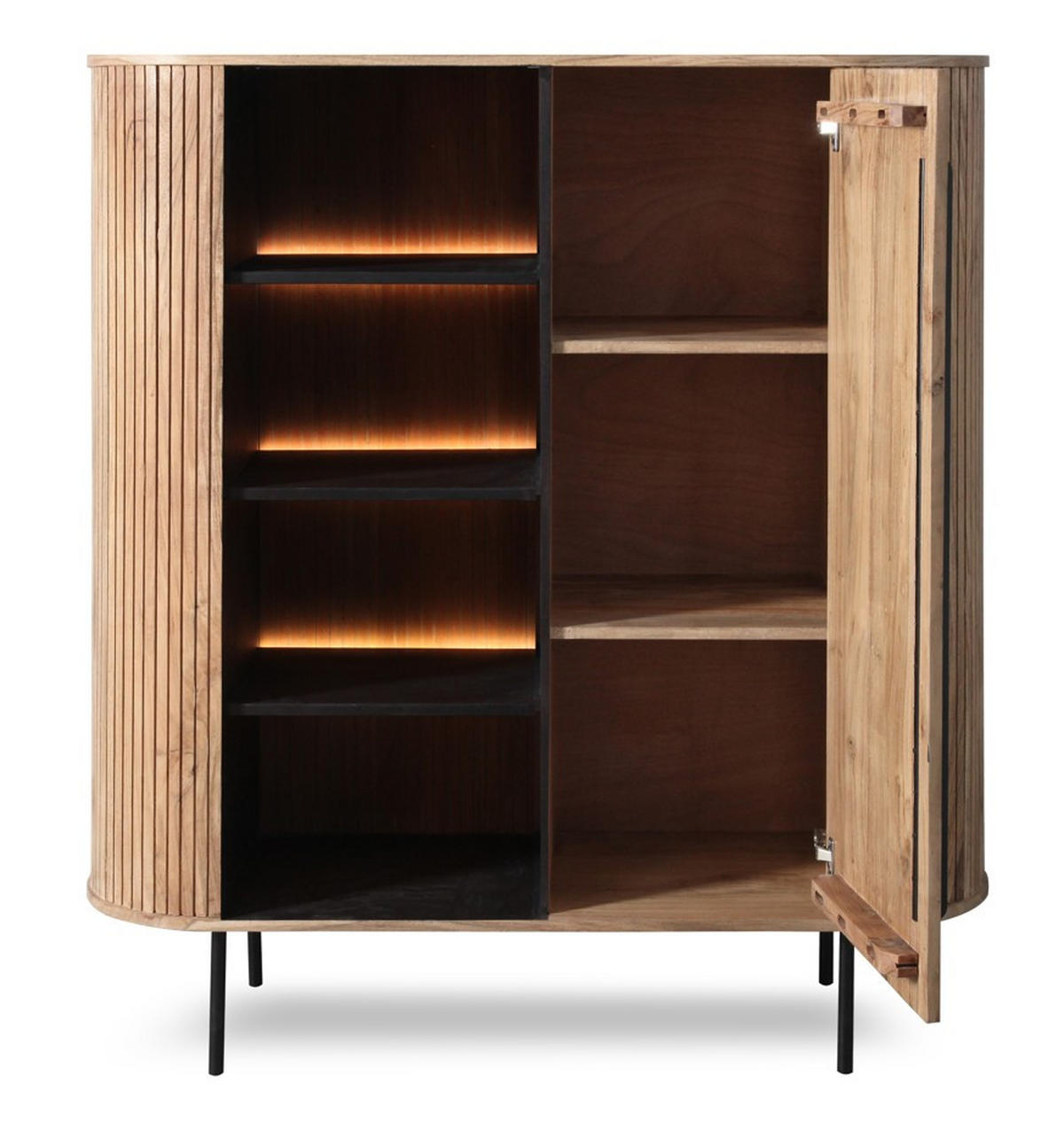 HIGHBOARD  in 118/135/40 cm  - Grau, KONVENTIONELL, Holz/Metall (118/135/40cm) - Livetastic