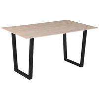 ESSTISCH rechteckig Gelb, Schwarz  - Gelb/Schwarz, KONVENTIONELL, Stein/Metall (140/76/90cm) - MID.YOU