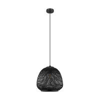 HÄNGELEUCHTE Dembleby 32/110 cm   - Schwarz, Basics, Holz/Metall (32/110cm) - Eglo