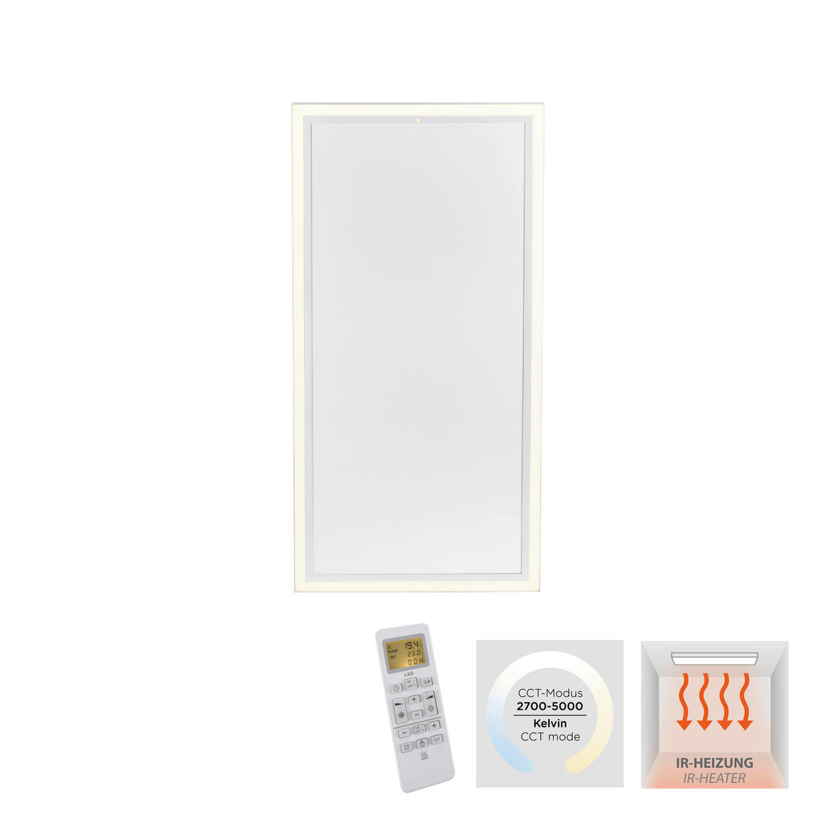 LED-DECKENLEUCHTE 120/60/6,8 cm   - Weiß, KONVENTIONELL, Kunststoff/Metall (120/60/6,8cm)
