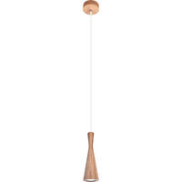 ZÁVĚSNÉ SVÍTIDLO, 10/90-140 cm  - bílá/barvy dubu, Natur, dřevo (10/90-140cm)