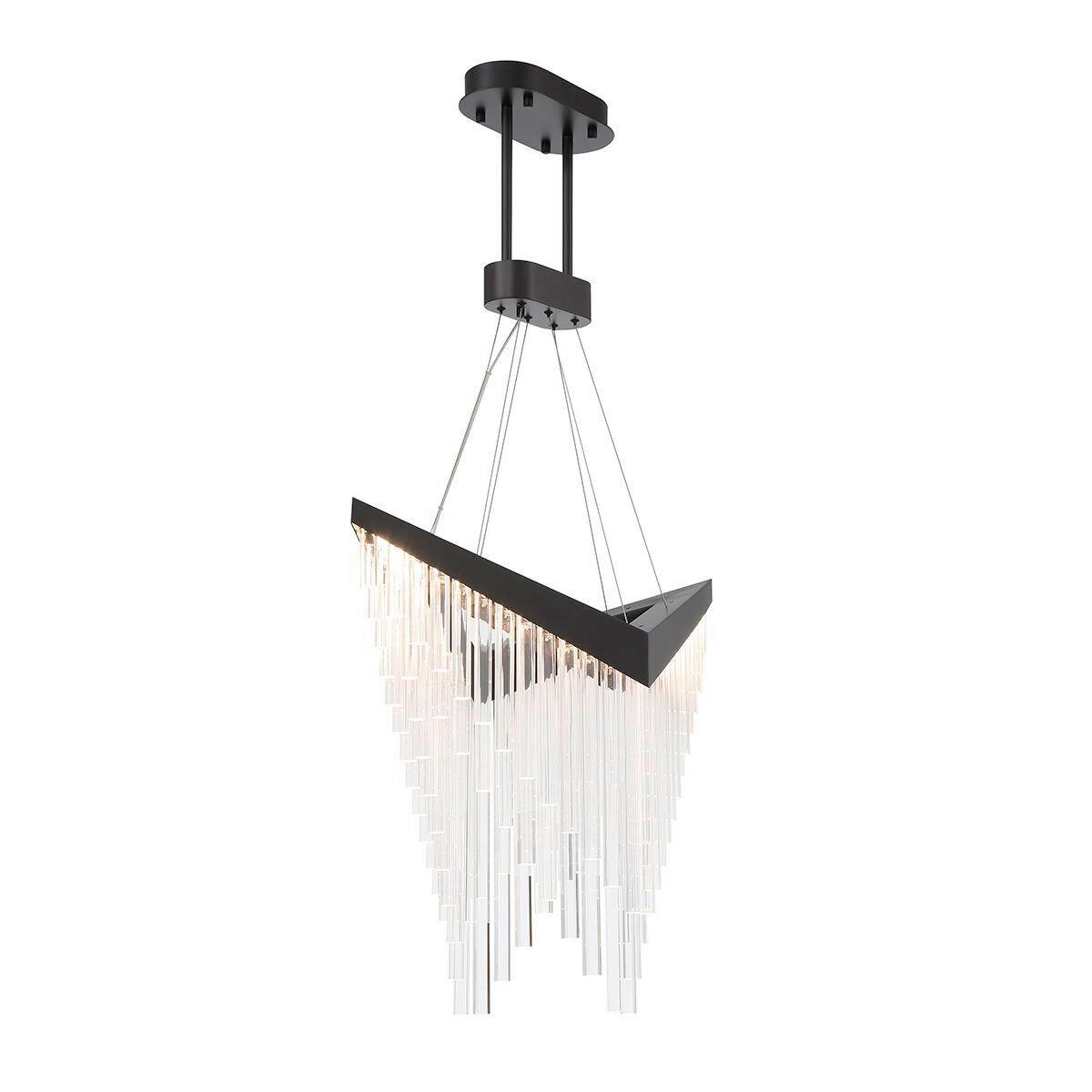 KRONLEUCHTER Eurofase 81/119,4 cm   - Schwarz, Design, Kunststoff/Metall (81/119,4cm) - Elstead Lighting