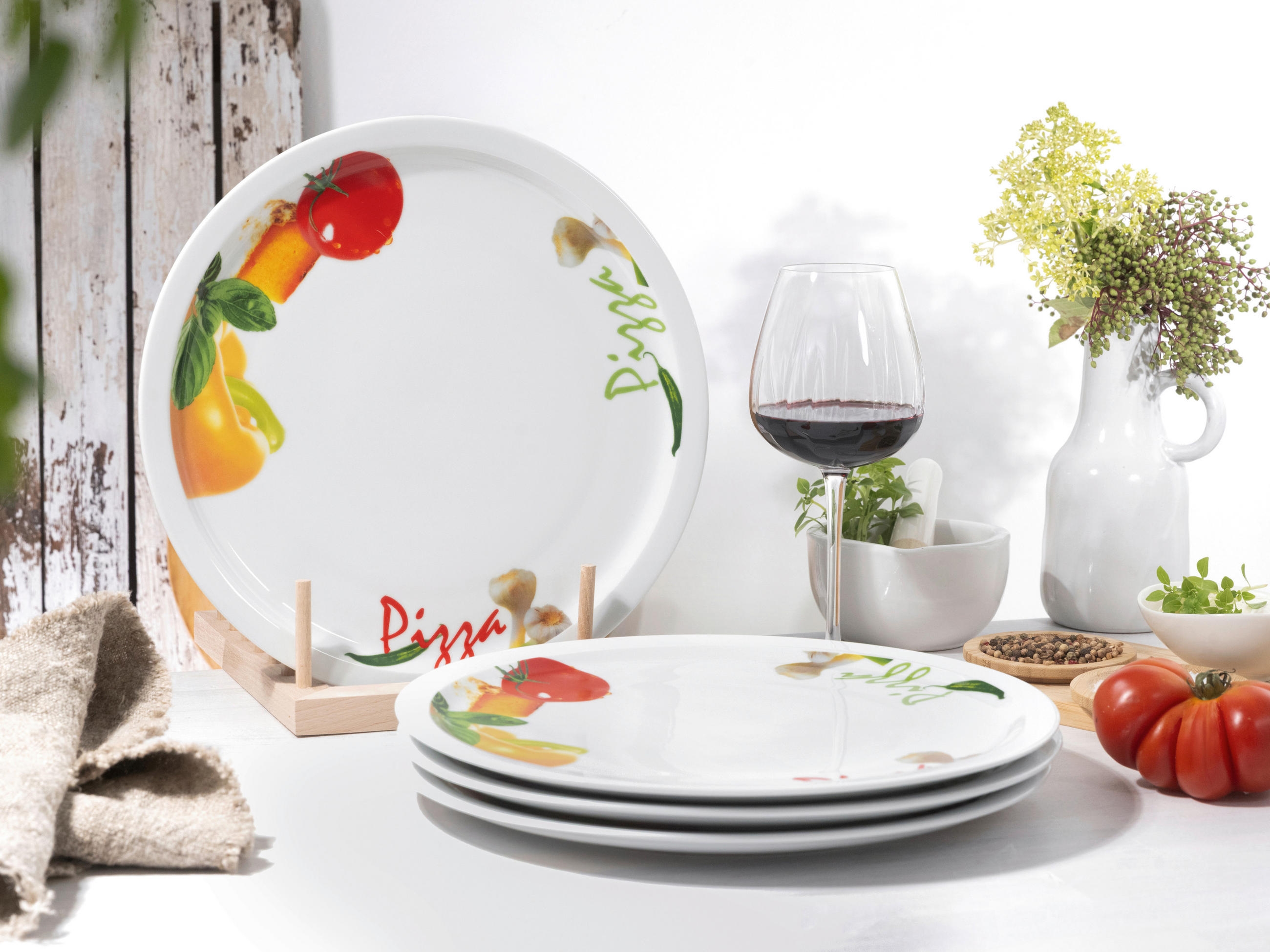 PIZZATELLER Milano Pizza  30 cm   - Multicolor, Basics, Keramik (30cm) - Creatable