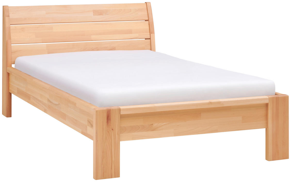 BETT 120/200 cm  in Kernbuche  - Kernbuche, MODERN, Holz (120/200cm) - MID.YOU
