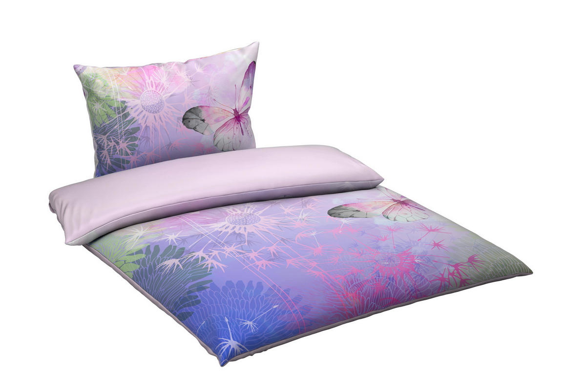 POSTELJINA SA DVA LICA 200/200 cm saten lila  - lila, tekstil (200/200cm) - Esposa