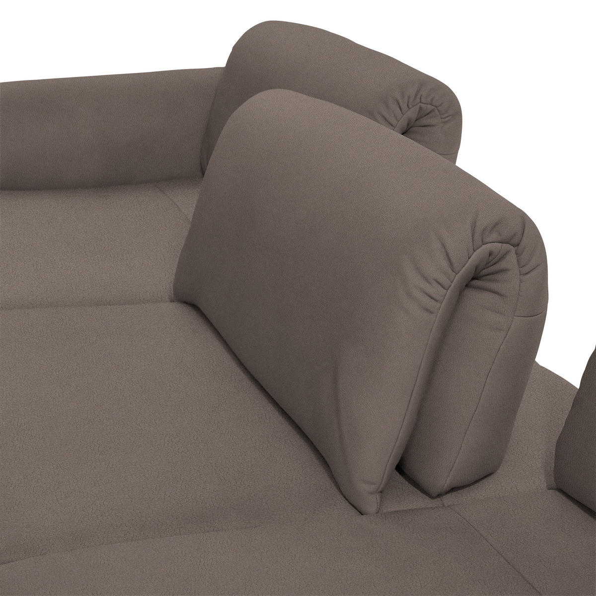 ECKSOFA in Echtleder Fango  173/308 cm  - Fango/Anthrazit, Design, Leder/Metall (173/308cm) - Joop!