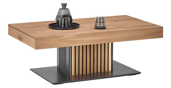 COUCHTISCH in Holz 120/70/45 cm - Eichefarben/Anthrazit, Design, Holz (120/70/45cm) - Valnatura