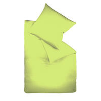 BETTWÄSCHE Satin 155/200 cm  - Grün, Basics, Textil (155/200cm) - Fleuresse