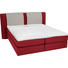 BOXSPRINGBETT in Grau, Rot - Rot/Alufarben, KONVENTIONELL, Kunststoff/Textil (160/200/cm) - Bentley BOXSPRINGBETT in Grau, Rot - Rot/Alufarben, KONVENTIONELL, Kunststoff/Textil (160/200/cm) - Bentley