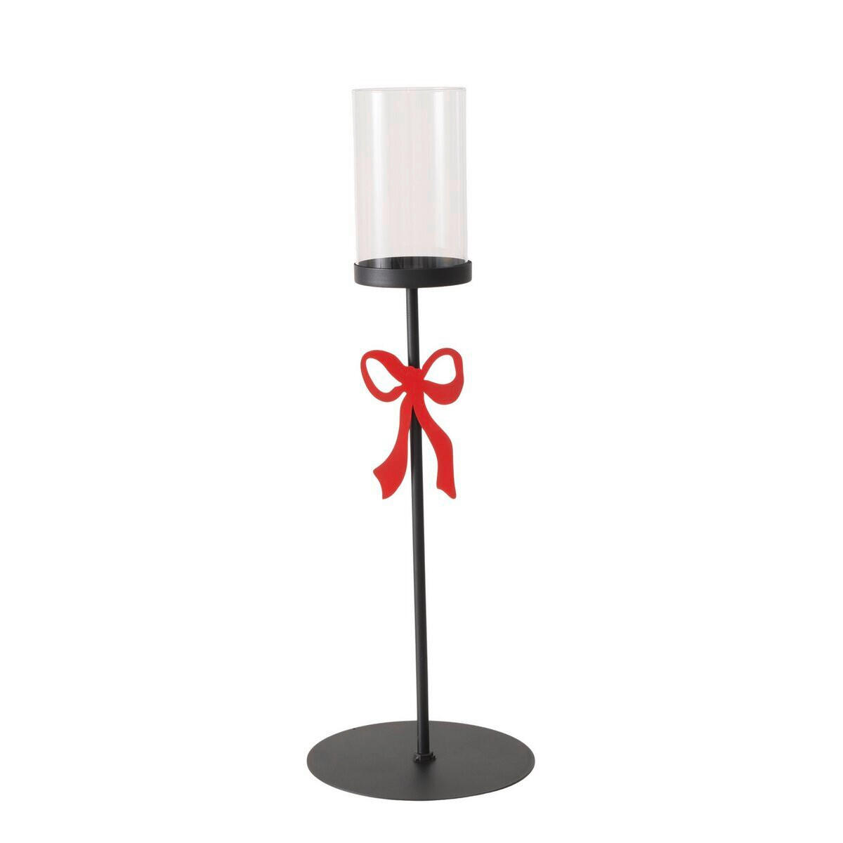 MÉCSESTARTÓ - fekete, Basics, Üveg (25/72cm)