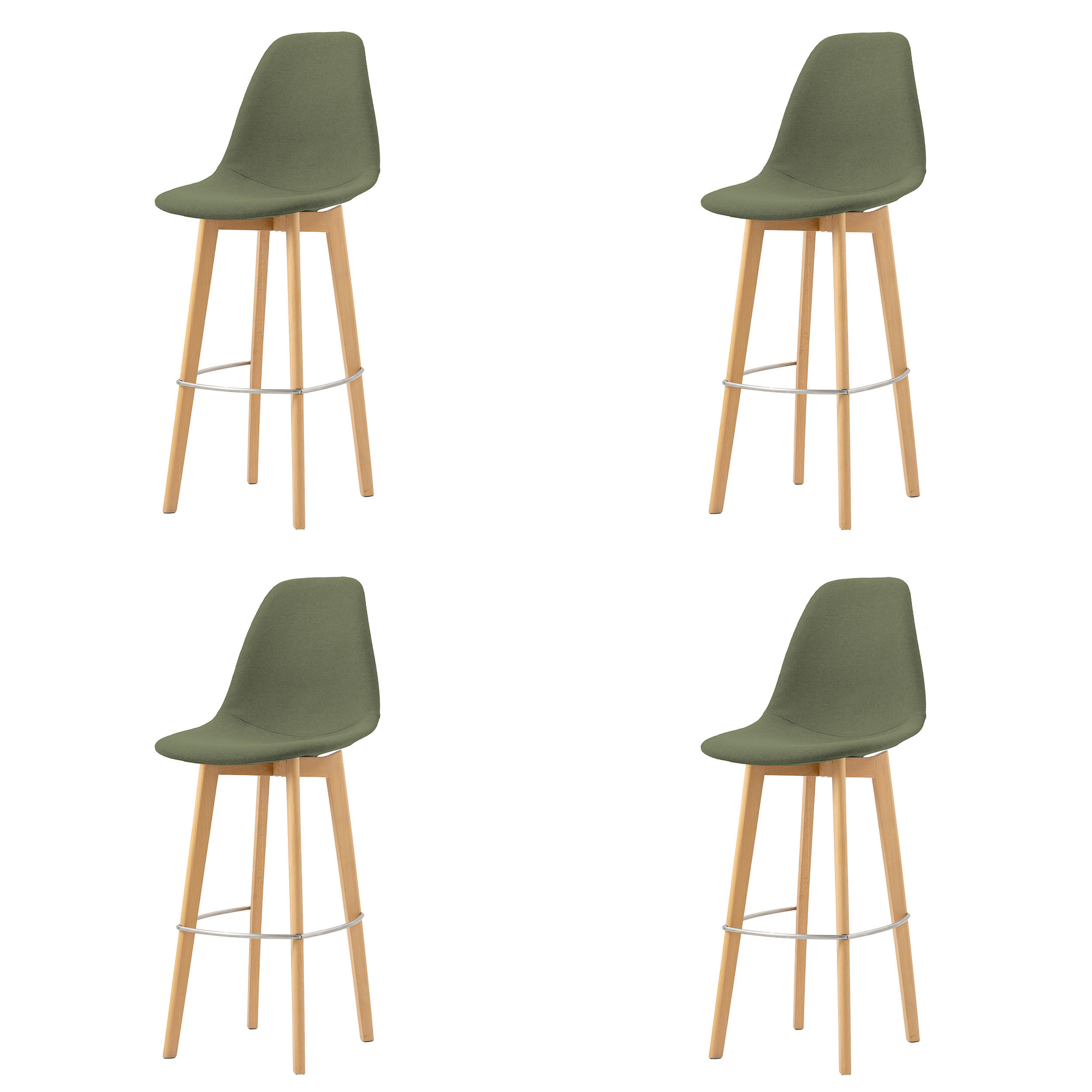 BARHOCKER-SET in Grün  - Grün, MODERN, Holz/Metall (47/119/53cm) - MID.YOU