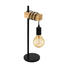 TISCHLEUCHTE - Schwarz/Braun, KONVENTIONELL, Holz/Metall (15,5/50/17,5cm) TISCHLEUCHTE - Schwarz/Braun, KONVENTIONELL, Holz/Metall (15,5/50/17,5cm)