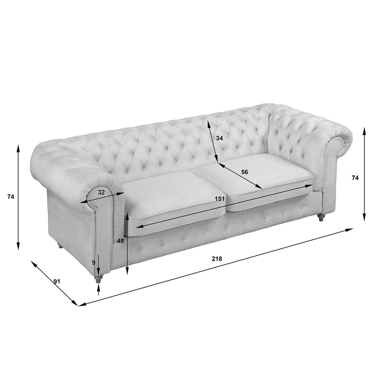 SCHLAFSOFA Laura in Mikrofaser Taupe  - Taupe/Braun, Design, Holz/Textil (218/74/91cm) - P & B