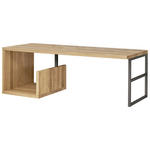 WASCHBECKENUNTERSCHRANK 135/45/47 cm  - Eichefarben/Schwarz, Natur, Holz/Metall (135/45/47cm) - Linea Natura