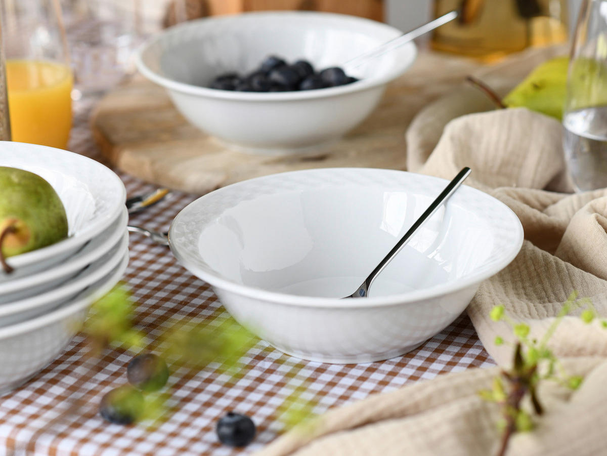 MÜSLISCHALENSET Polo weiss 17,5 cm  - Weiß, Basics, Keramik (17,5cm) - Creatable