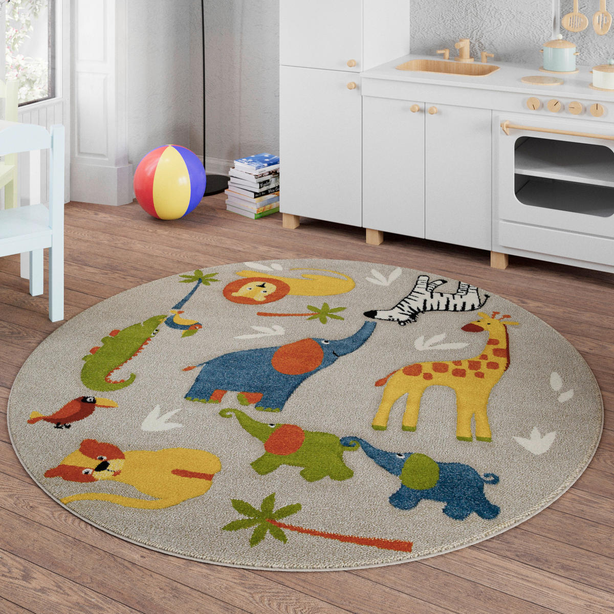 KINDERTEPPICH 120 cm Benny & Friends Multicolor  - Multicolor, KONVENTIONELL, Textil (120cm)