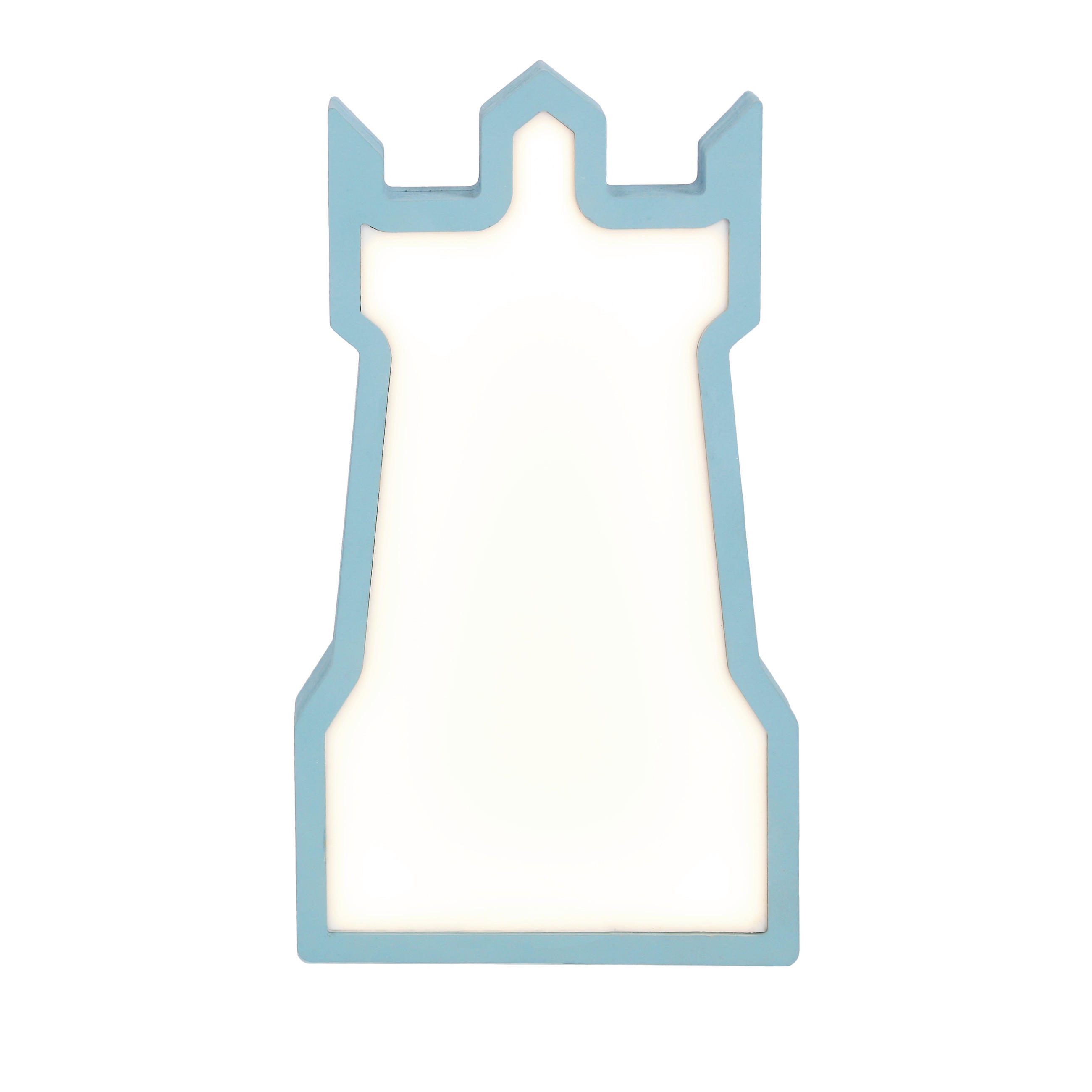 BORDSLAMPA FÖR BARN - blå, Basics, trämaterial/plast (16/3.5/28.5cm)