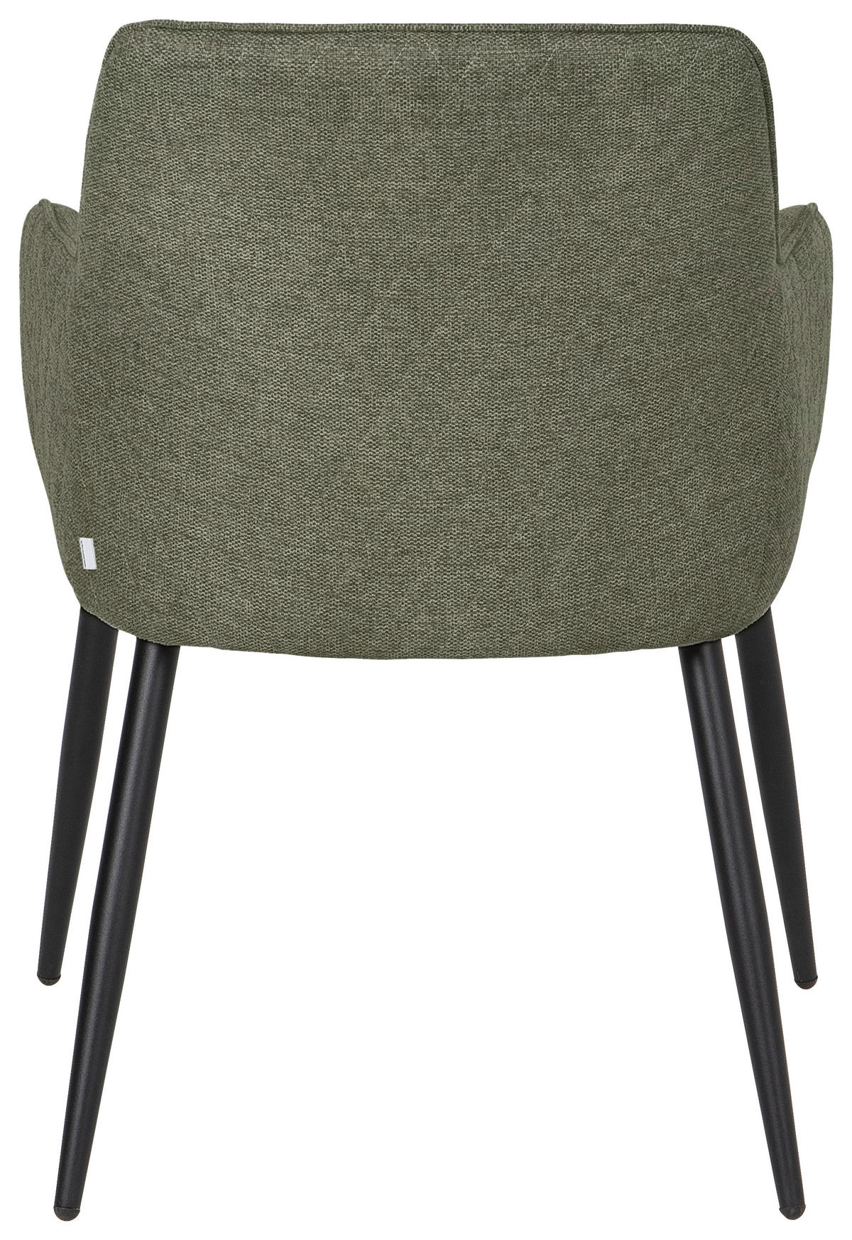 ARMLEHNSTUHL  in Webstoff  - Schwarz/Olivgrün, KONVENTIONELL, Textil/Metall (62/86/63cm) - SetOne by Musterring