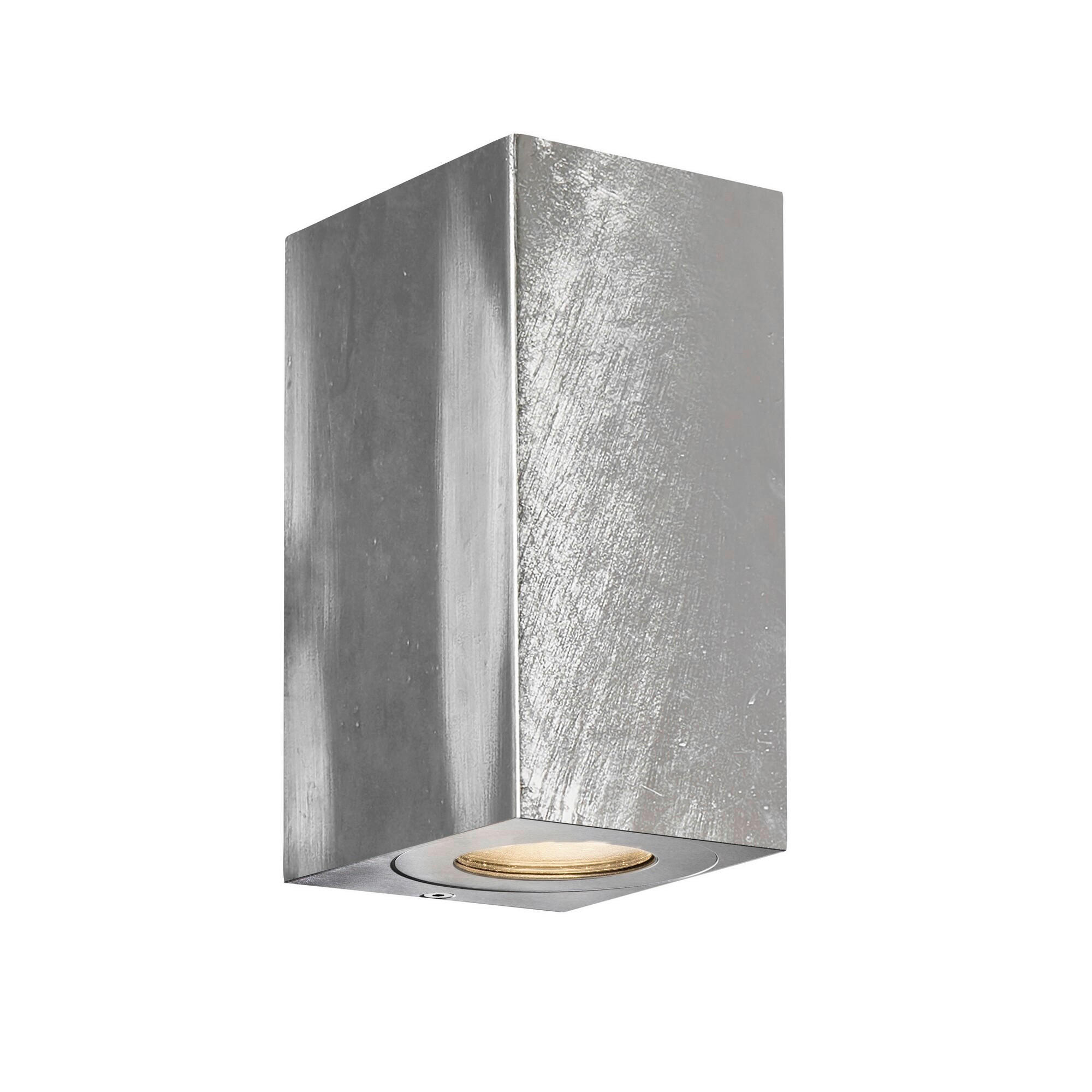 WANDLEUCHTE Canto 17.2/10/8.7 cm  - Zinkfarben, Design, Metall (17.2/10/8.7cm) - Nordlux