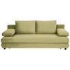 SCHLAFSOFA Webstoff Grün  - Schwarz/Grün, Design, Kunststoff/Textil (197/77/81cm) - home24