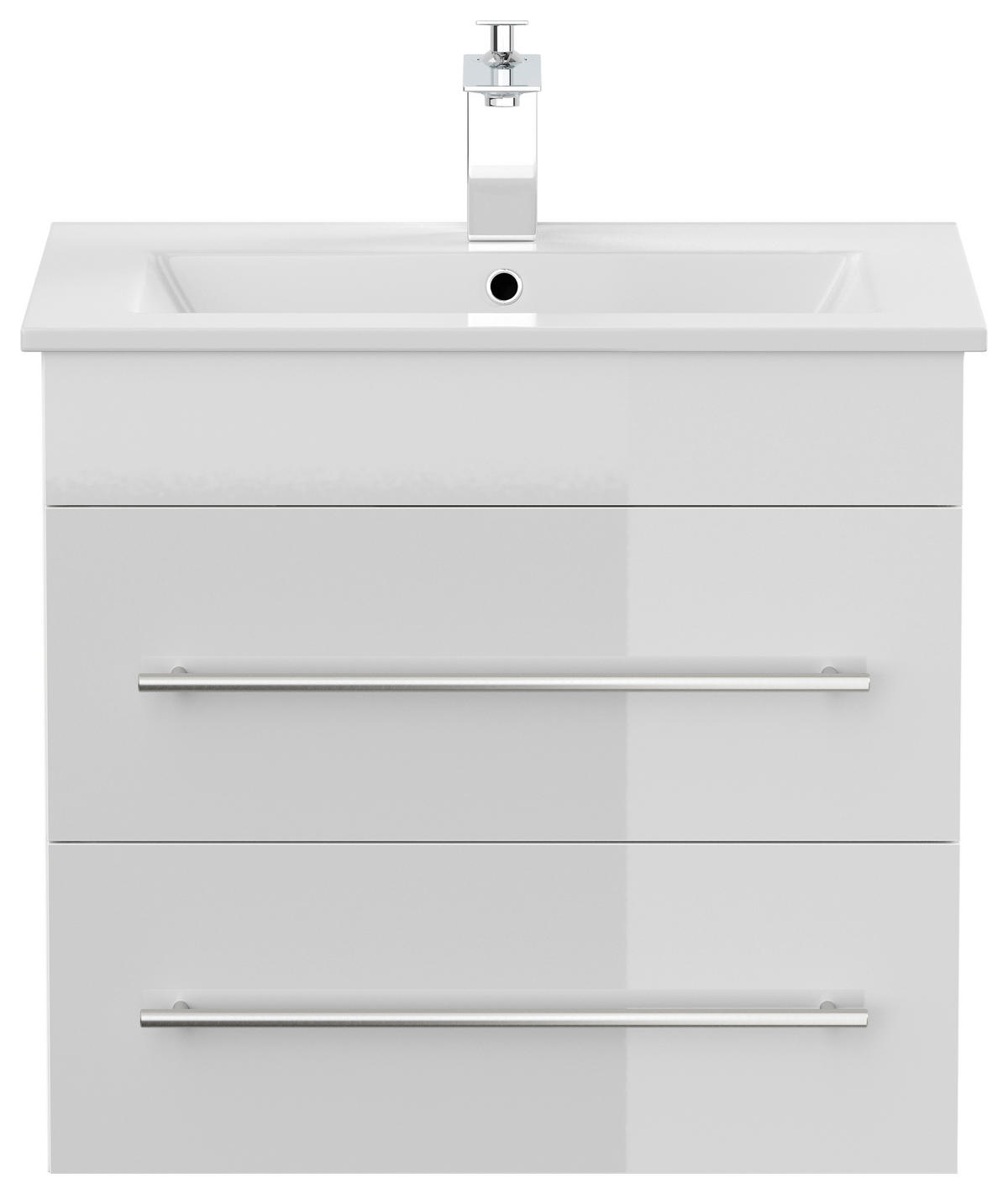 WASCHTISCHKOMBI 61,5 cm  - Weiß Hochglanz/Weiß, Basics, Keramik/Holzwerkstoff (61,5cm) - MID.YOU