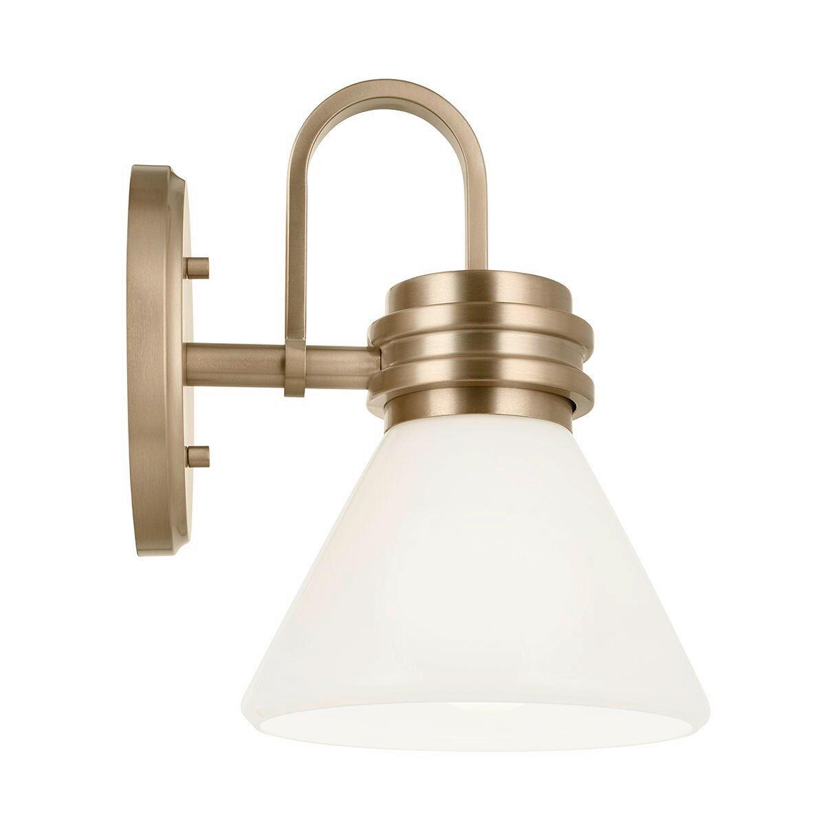 BADEZIMMER-WANDLEUCHTE - Champagner/Schwarz, Konventionell, Glas/Metall (2,40/1,78/2,15cm) - Elstead Lighting