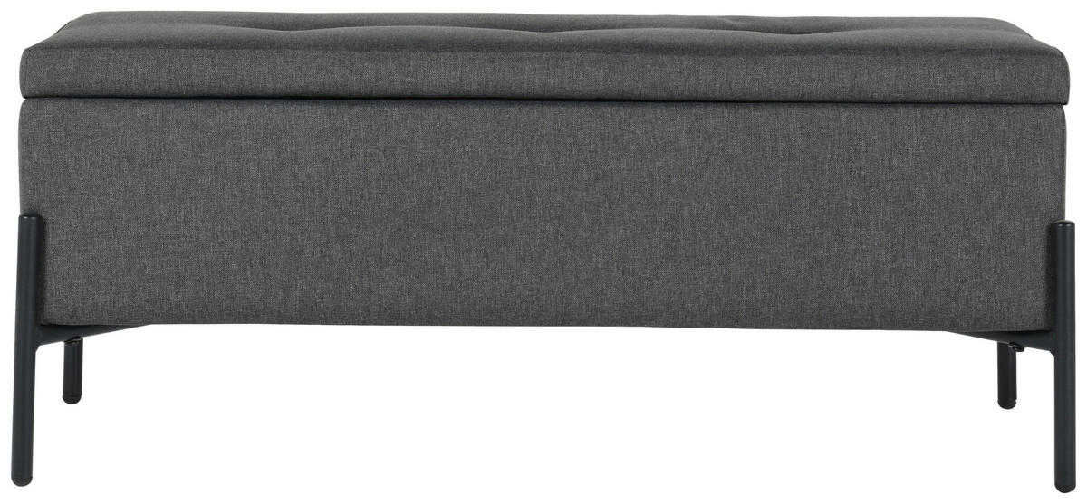 ŠATNÍ LAVICE, 95/41.5/37 cm - černá/tmavě šedá, Design, kov/textil (95/41.5/37cm) - MID.YOU