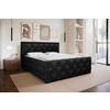 BOXSPRINGBETT 180/200 cm  in Schwarz  - Schwarz, MODERN, Textil (180/200cm) - Livetastic