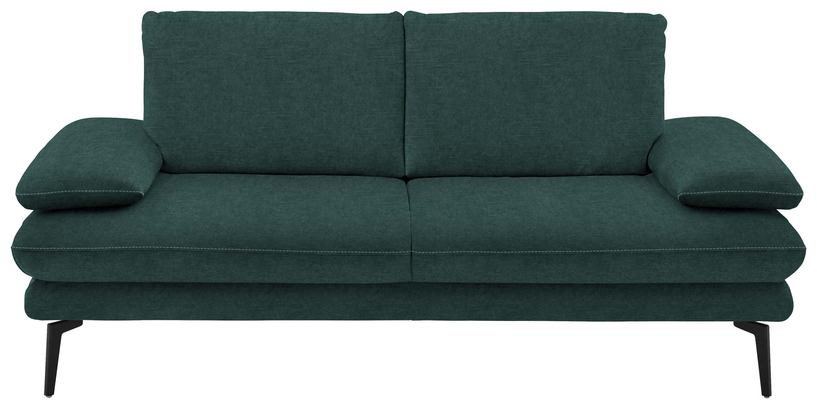 2,5-SITZER in Velours Opal  - Beige/Opal, Design, Textil/Metall (196/89/104cm) - Dieter Knoll