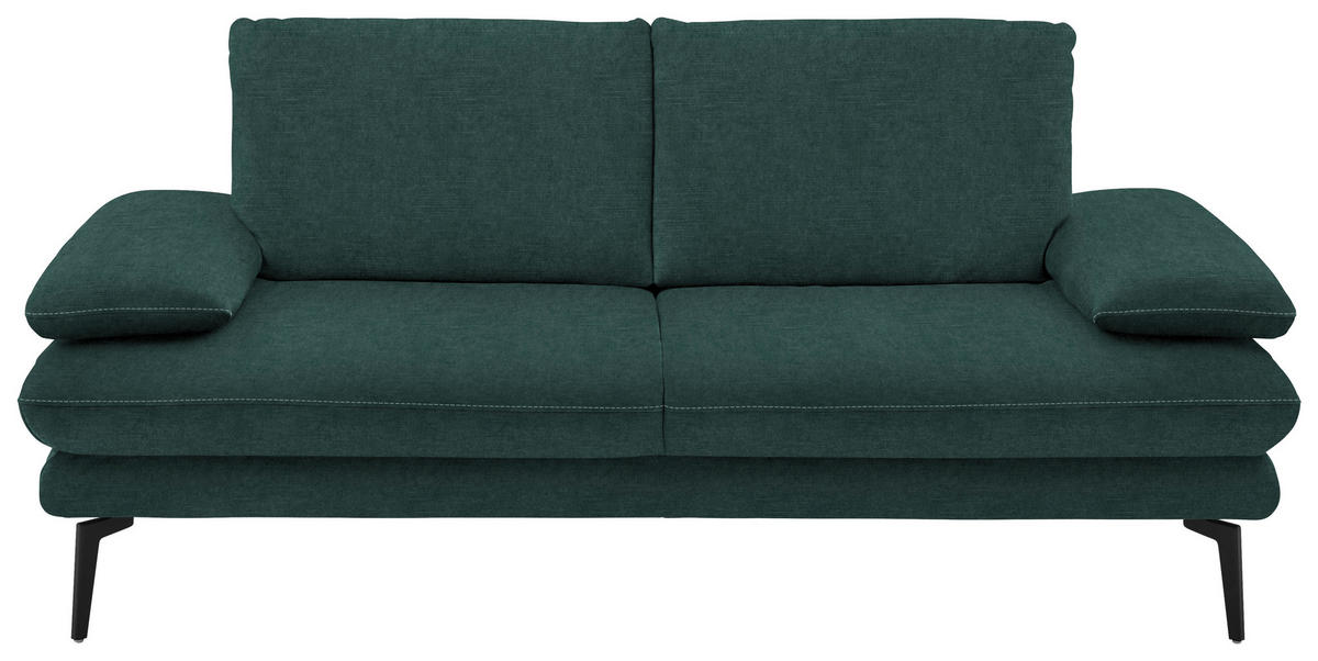 2,5-SITZER in Velours Opal  - Beige/Opal, Design, Textil/Metall (196/89/104cm) - Dieter Knoll