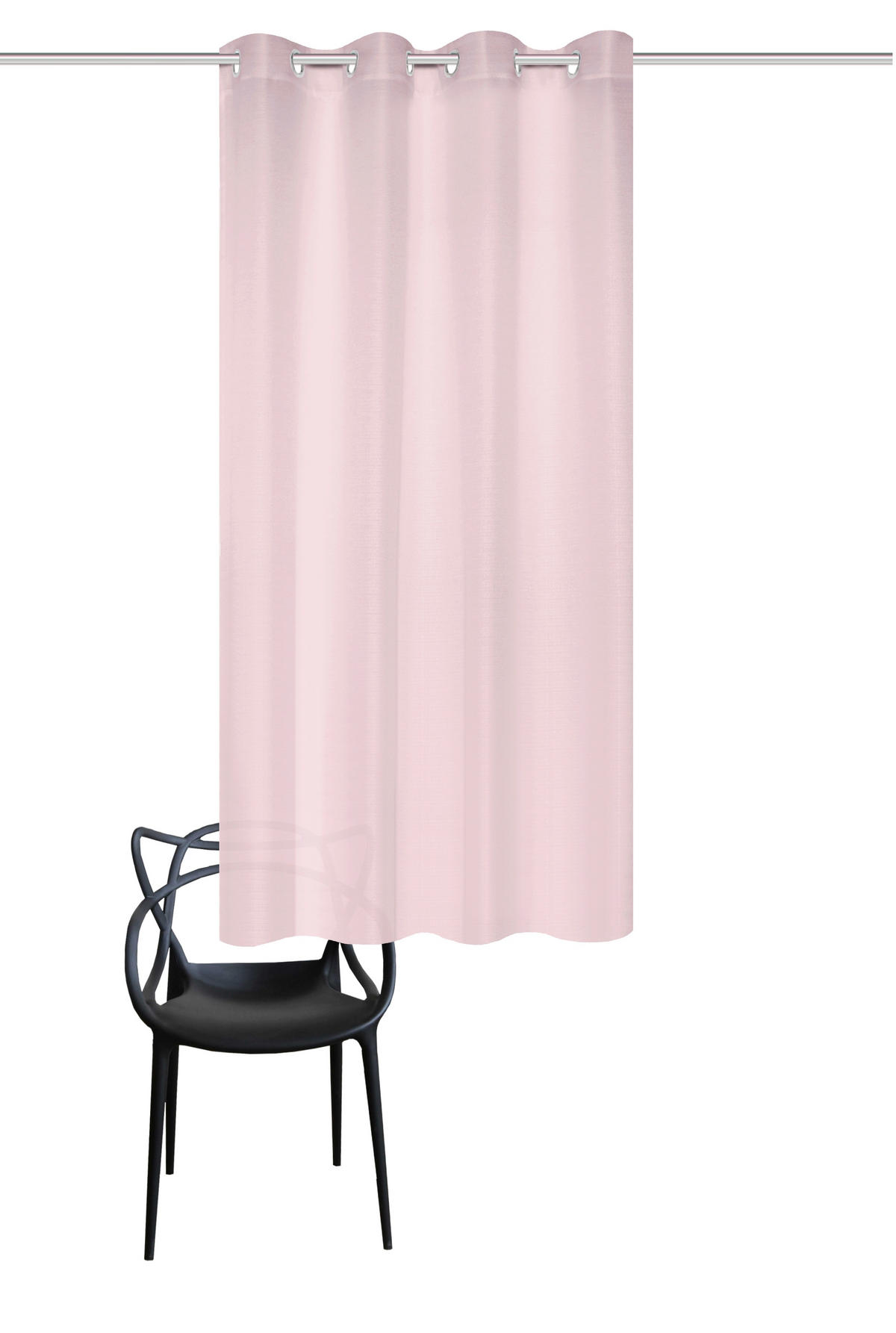 ÖSENSCHAL blickdicht 135/175 cm   - Rosa, Basics, Textil (135/175cm)