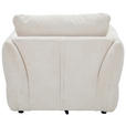 SESSEL in Webstoff Creme  - Creme/Schwarz, KONVENTIONELL, Textil/Metall (112/88/120cm) - Carryhome