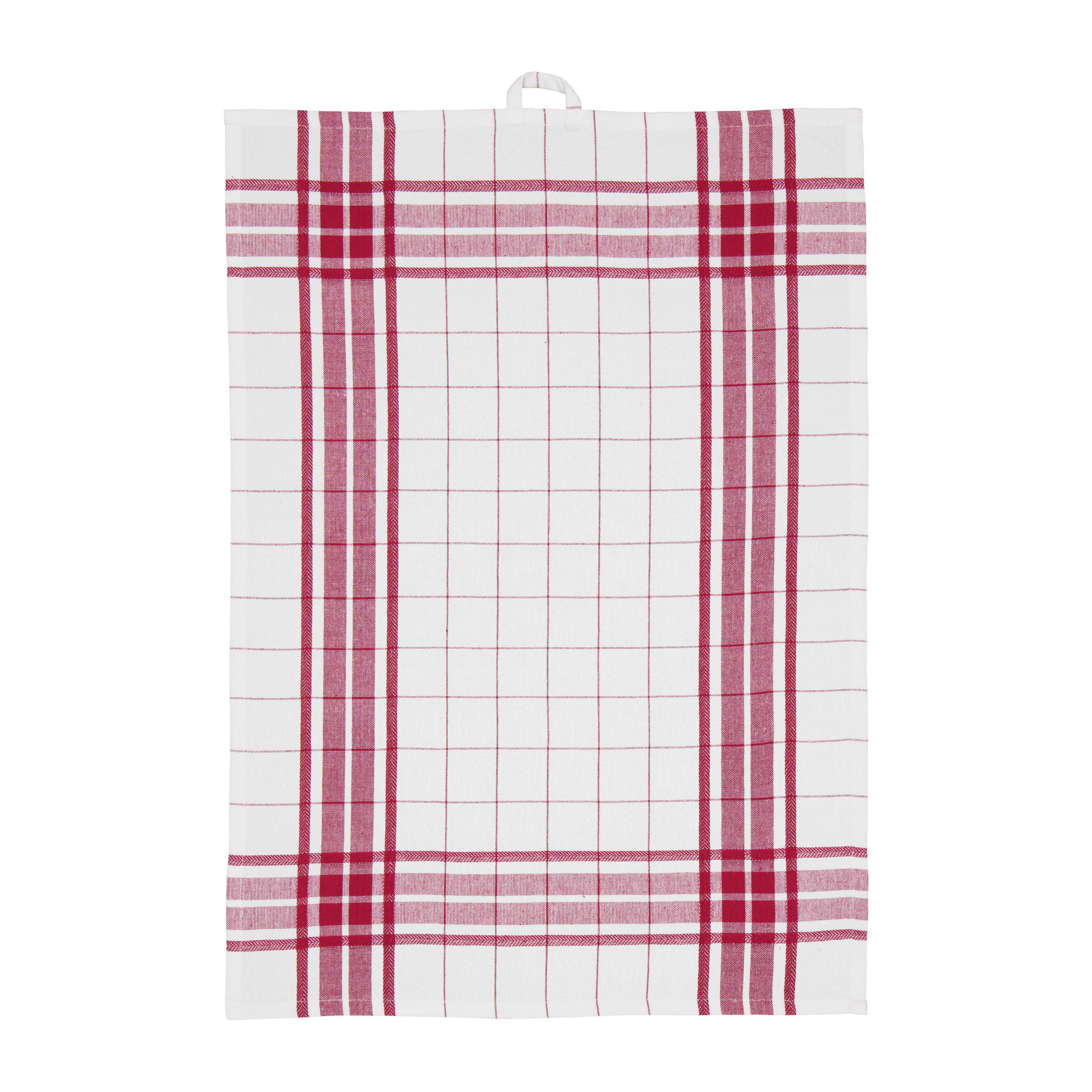 DISKHANDDUK röd, vit  - vit/röd, Basics, textil (50/70cm)
