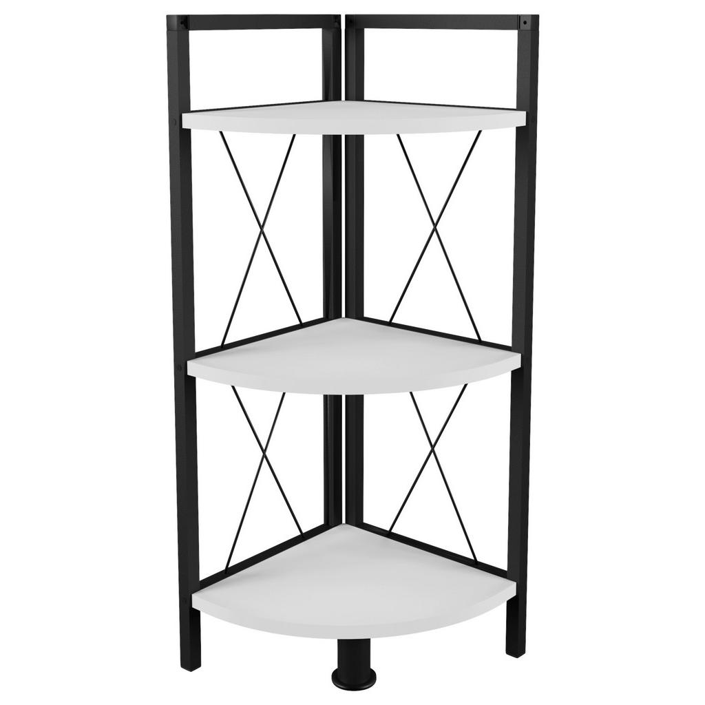 Eckregal Schwarz/weiß B: 34 Cm