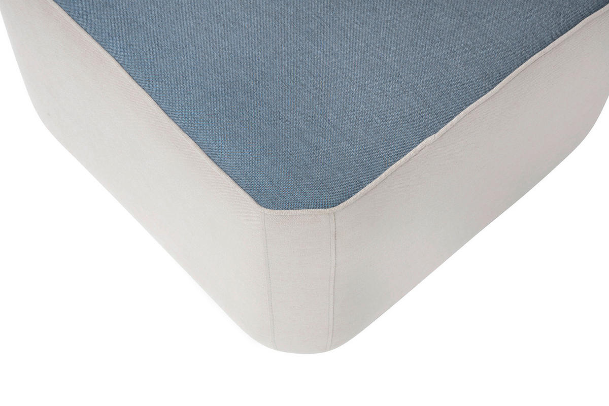 GARTENHOCKER  - Anthrazit/Blaugrau, Basics, Textil/Metall (50/40/50cm) - Kettler