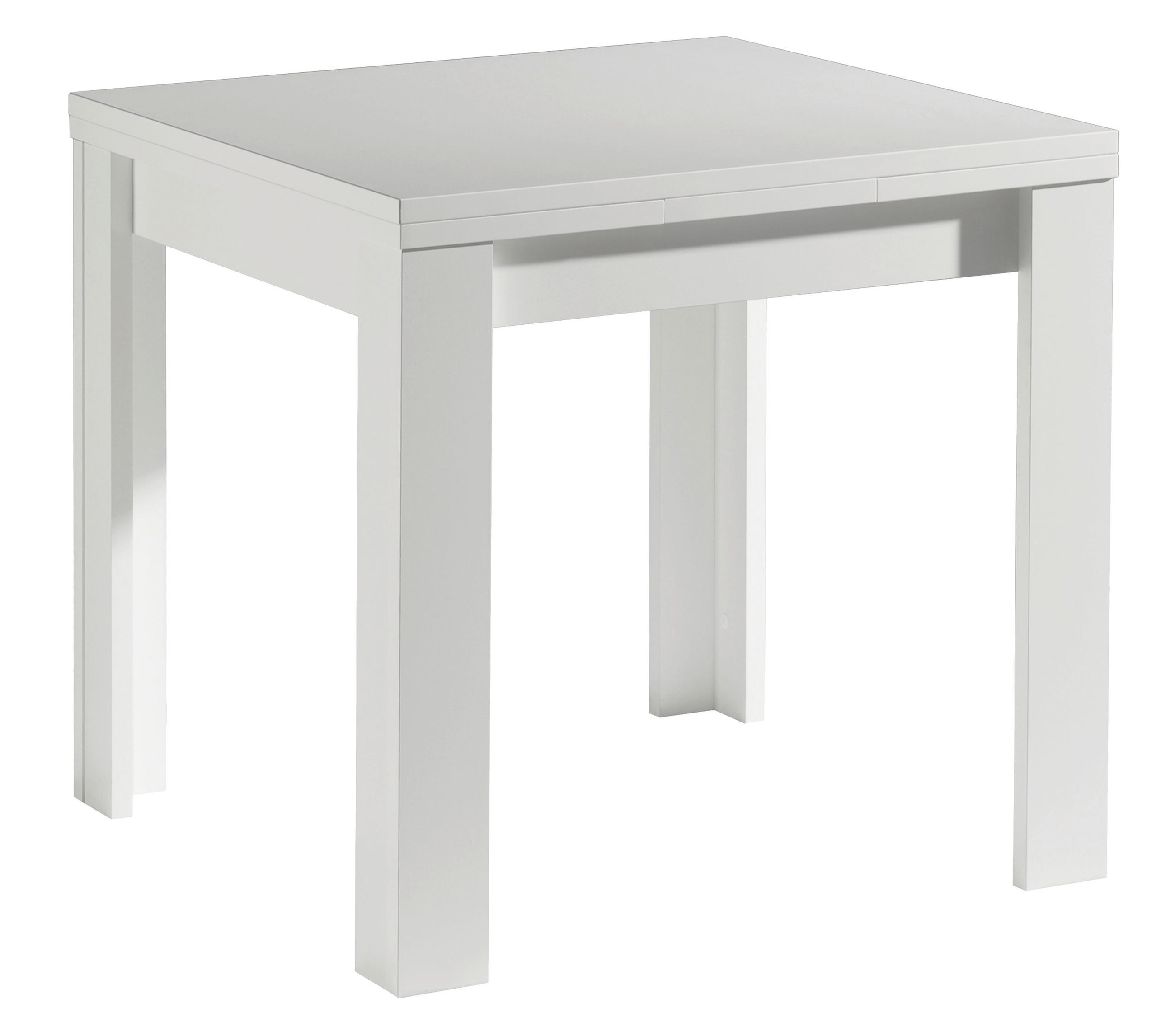 ESSTISCH in Holzwerkstoff 80-136/80/78 cm  - Weiß, KONVENTIONELL, Holzwerkstoff (80-136/80/78cm) - Hom`in