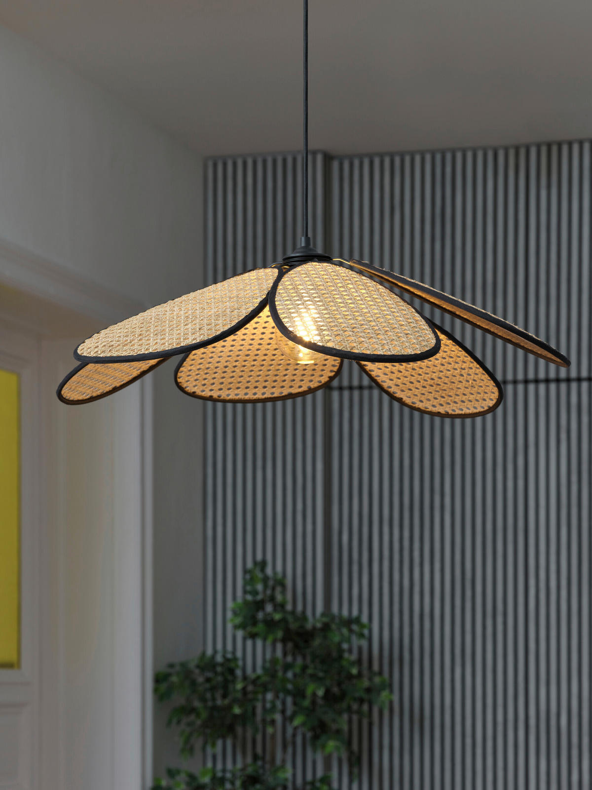 HÄNGELEUCHTE 69/124,5 cm  - Beige, Basics, Holz/Metall (69/124,5cm) - Osram