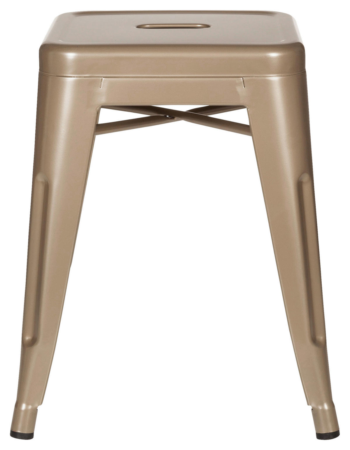 HOCKER Champagner  - Champagner, Basics, Metall (39/46/39cm) - MID.YOU