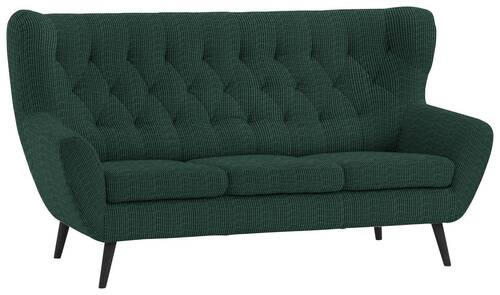 3-SITZER-SOFA in Cord Grün  - Schwarz/Grün, Design, Holz/Textil (187/101/95cm) - Stylife