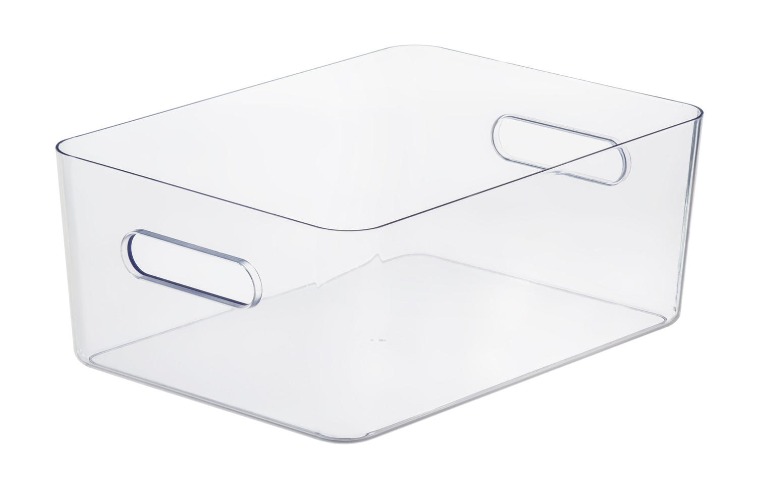 FÖRVARINGSLÅDA 40/29/15,5 cm   - transparent, Basics, plast (40/29/15,5cm) - Smart Store