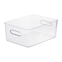 FÖRVARINGSLÅDA 40/29/15,5 cm   - transparent, Basics, plast (40/29/15,5cm) - Smart Store