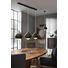 TISCHLEUCHTE - Braun/Grau, Design, Glas/Holz (25/27cm) - Dieter Knoll