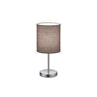 ASZTALI LÁMPA - krómszínű/szürke, Basics, textil/fém (13/28,5cm) - Boxxx
