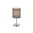 TISCHLEUCHTE 13/28,5 cm   - Chromfarben/Grau, Basics, Textil/Metall (13/28,5cm) - Boxxx