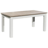 ESSTISCH Weiß, Eichefarben rechteckig  ausziehbar  - Eichefarben/Weiß, Design, Holzwerkstoff (160-240/90/76cm) - SetOne by Musterring