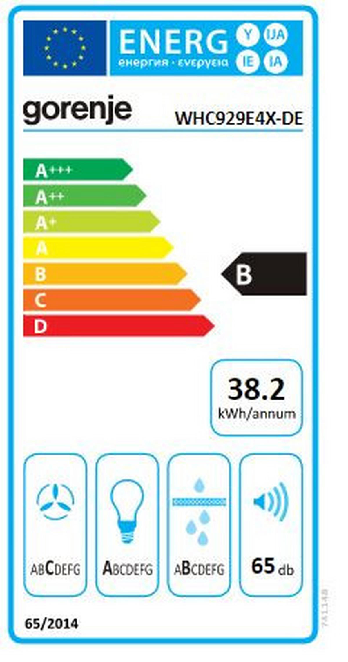 DUNSTABZUGSHAUBE WHC929E4X-DE  - Trend, Kunststoff/Metall (90/16,6/49cm) - Gorenje